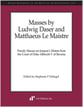 Masses by Ludwig Daser and Mattaeus Le Maistre Study Scores sheet music cover